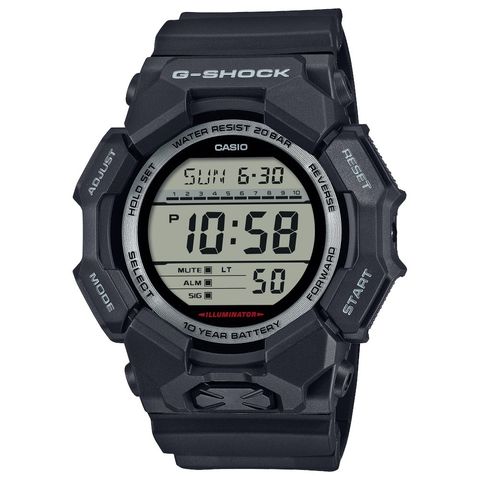 CASIO G-SHOCK | GD-010-1 | 時尚 黑色電子錶 正面