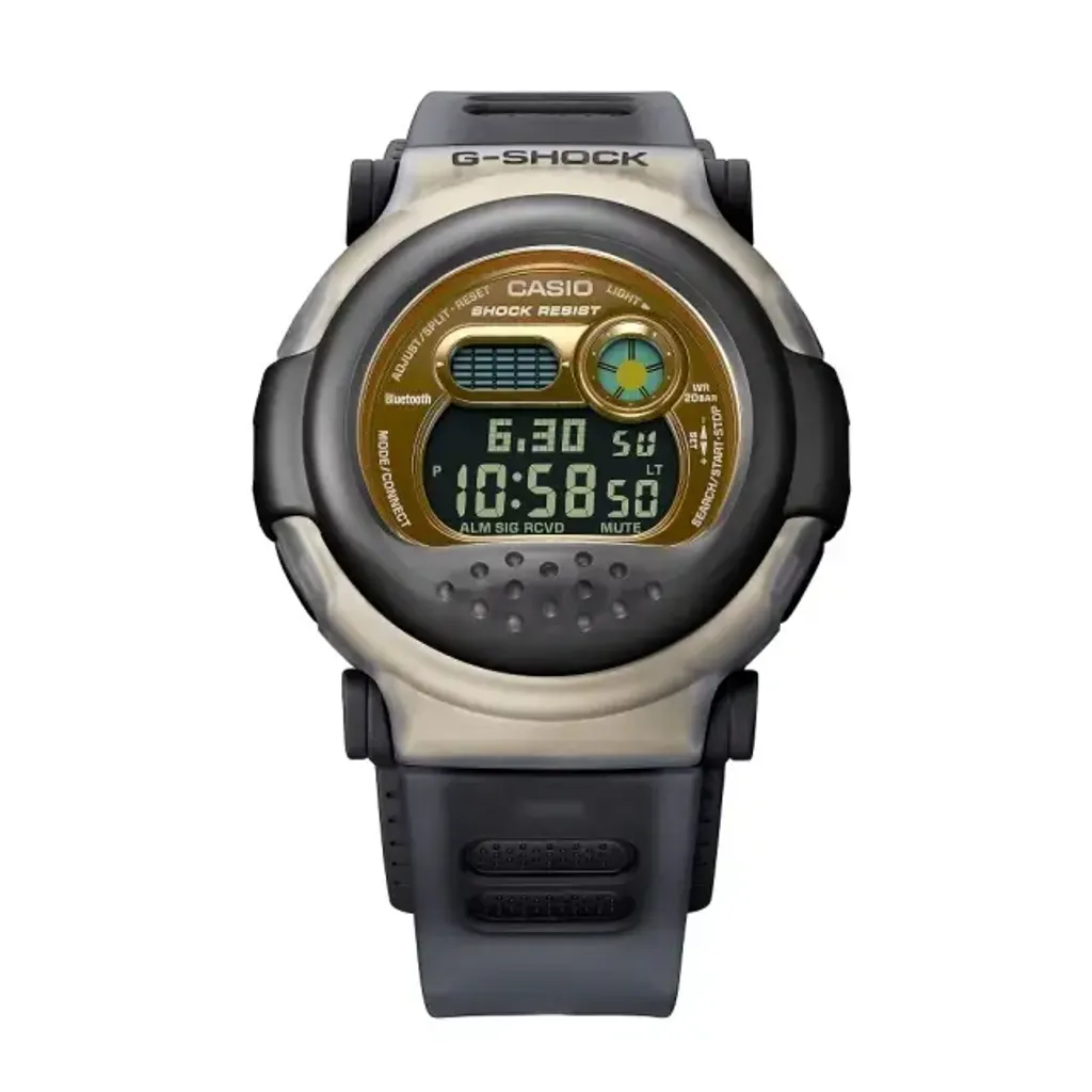 CASIO G-SHOCK | G-B001MVB-8 | 黑金色 限量雙錶殼 藍牙錶 正面