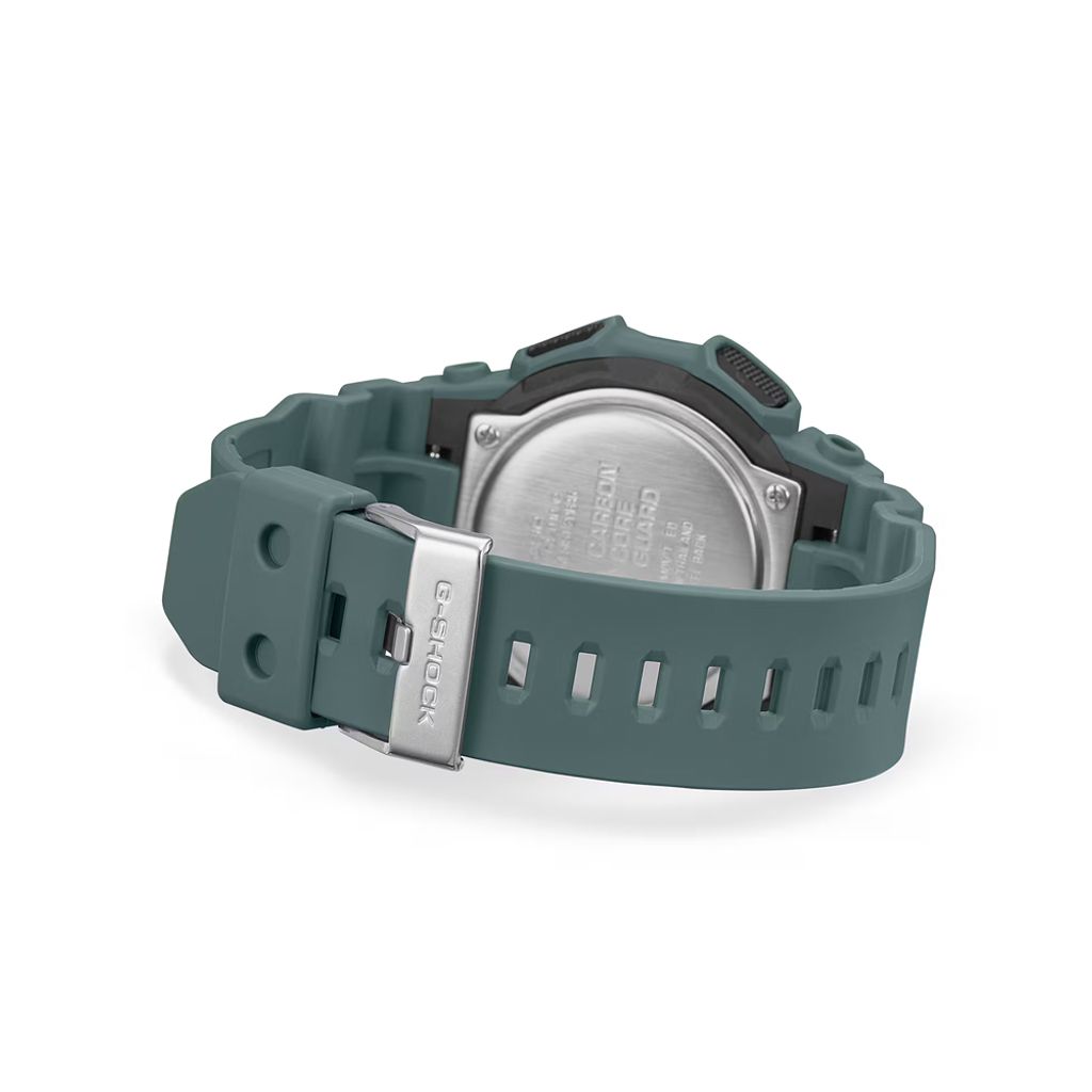 CASIO G-SHOCK | GA-010-2A | 灰綠 長效電池 雙顯腕錶 錶帶細節