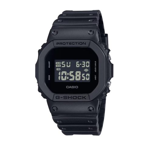 CASIO G-SHOCK | DW-5600UBB-1 | 經典時尚黑色電子錶 正面
