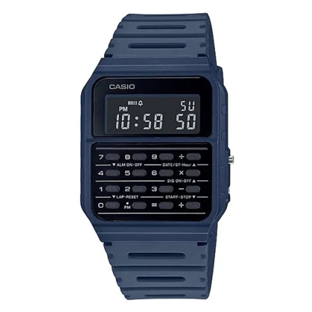 CASIO | CA-53WF-2B | 經典 深藍色 計算機錶 正面