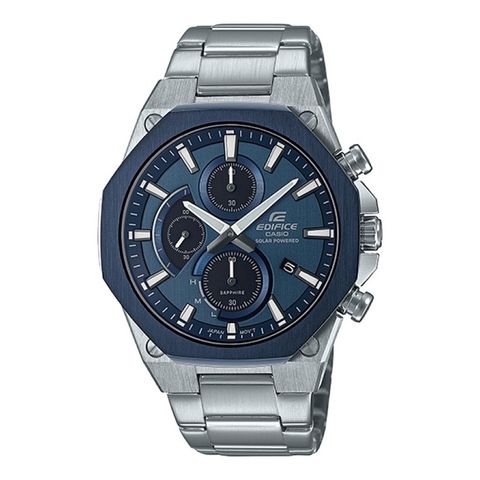 CASIO |  EDIFICE系列 EFS-S570DB-2A | 藍色錶盤 藍寶石水晶玻璃 腕錶 正面