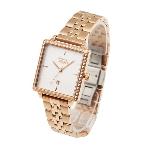 NATURALLY JOJO | JO96975-80R | 極簡風格 方型時尚鋼帶錶 28mm 側面