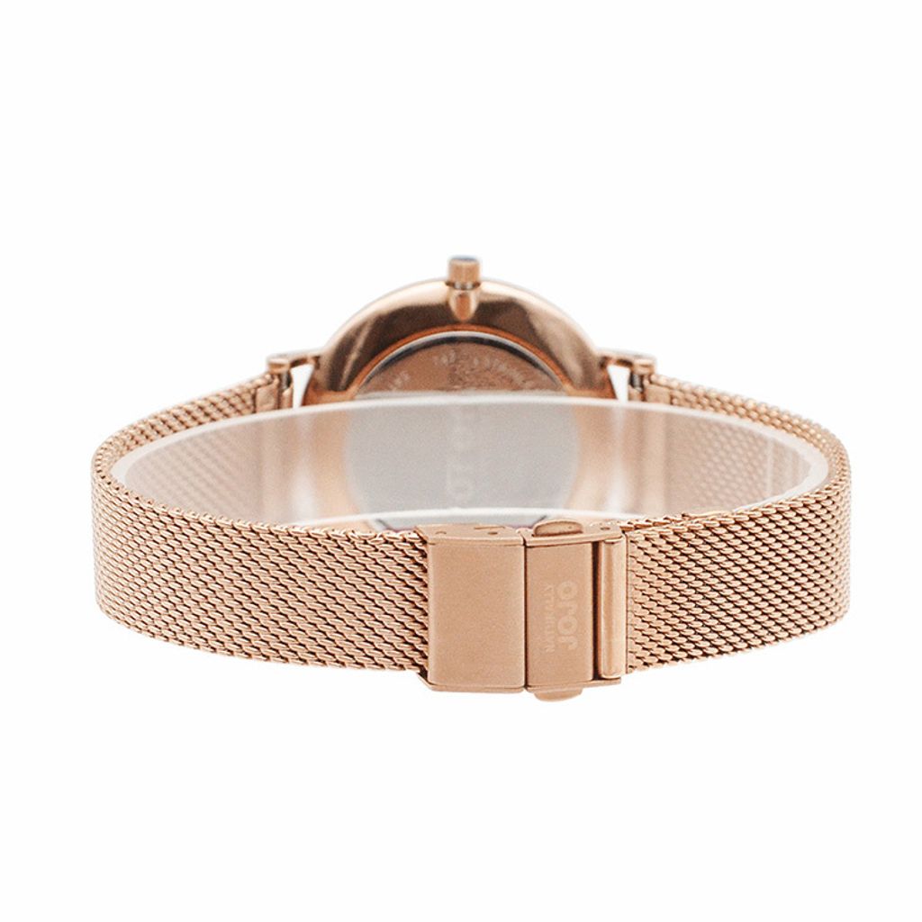 NATURALLY JOJO | JO96979-10R | 玫瑰金米蘭帶 簡約貝殼面盤 都會女性 輕奢華 時尚腕錶 34mm 背面