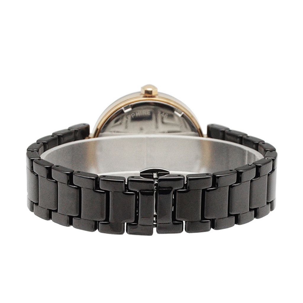 NATURALLY JOJO | JO96986-88R | 黑色系 簡約小秒針 陶瓷腕錶 37mm 背面