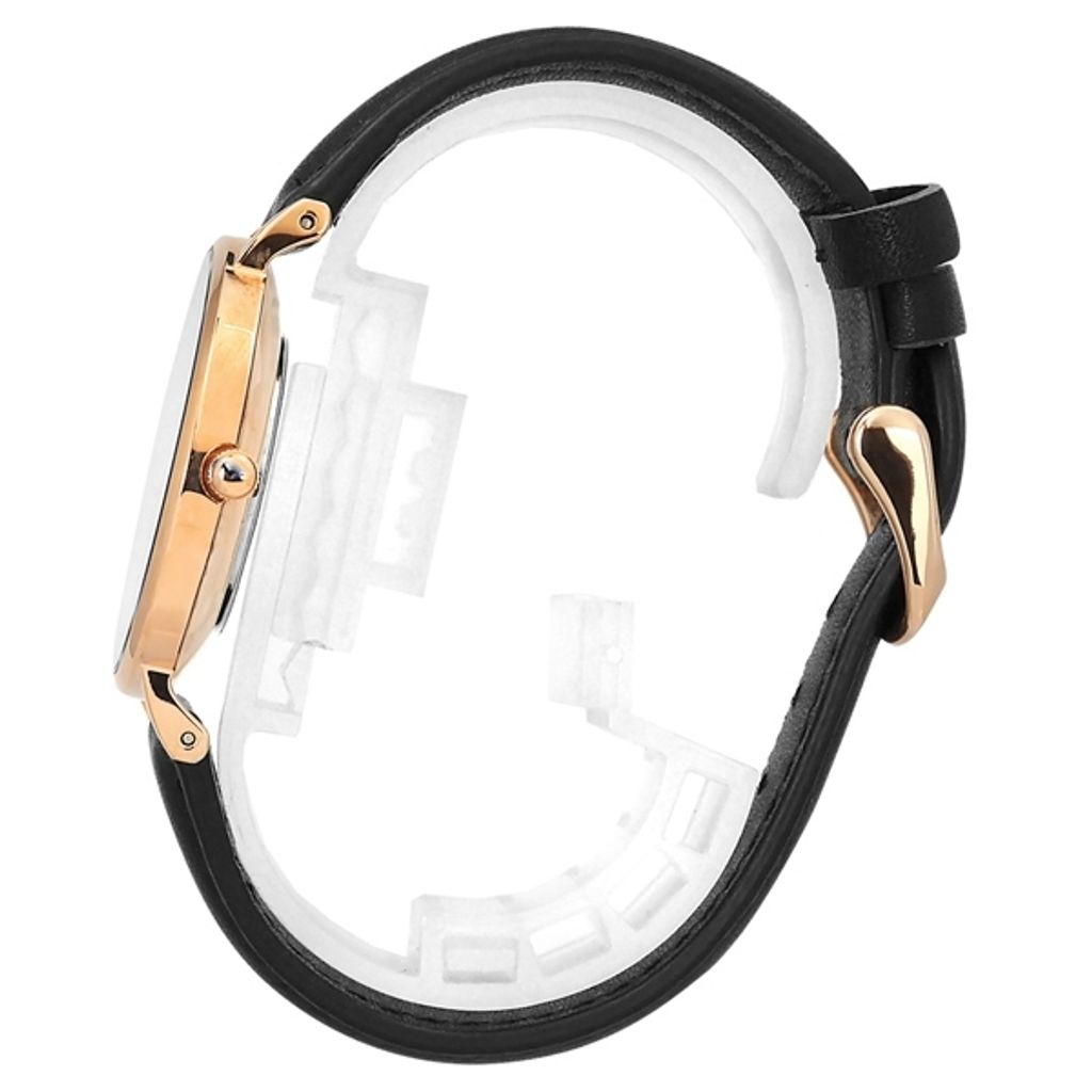 NATURALLY JOJO | JO96932-88R | 木紋 藍寶石水晶鏡面 真皮手錶 側面