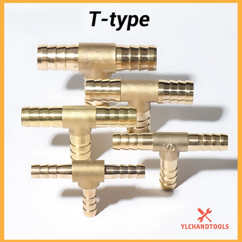 Brass-hose-fitting-T