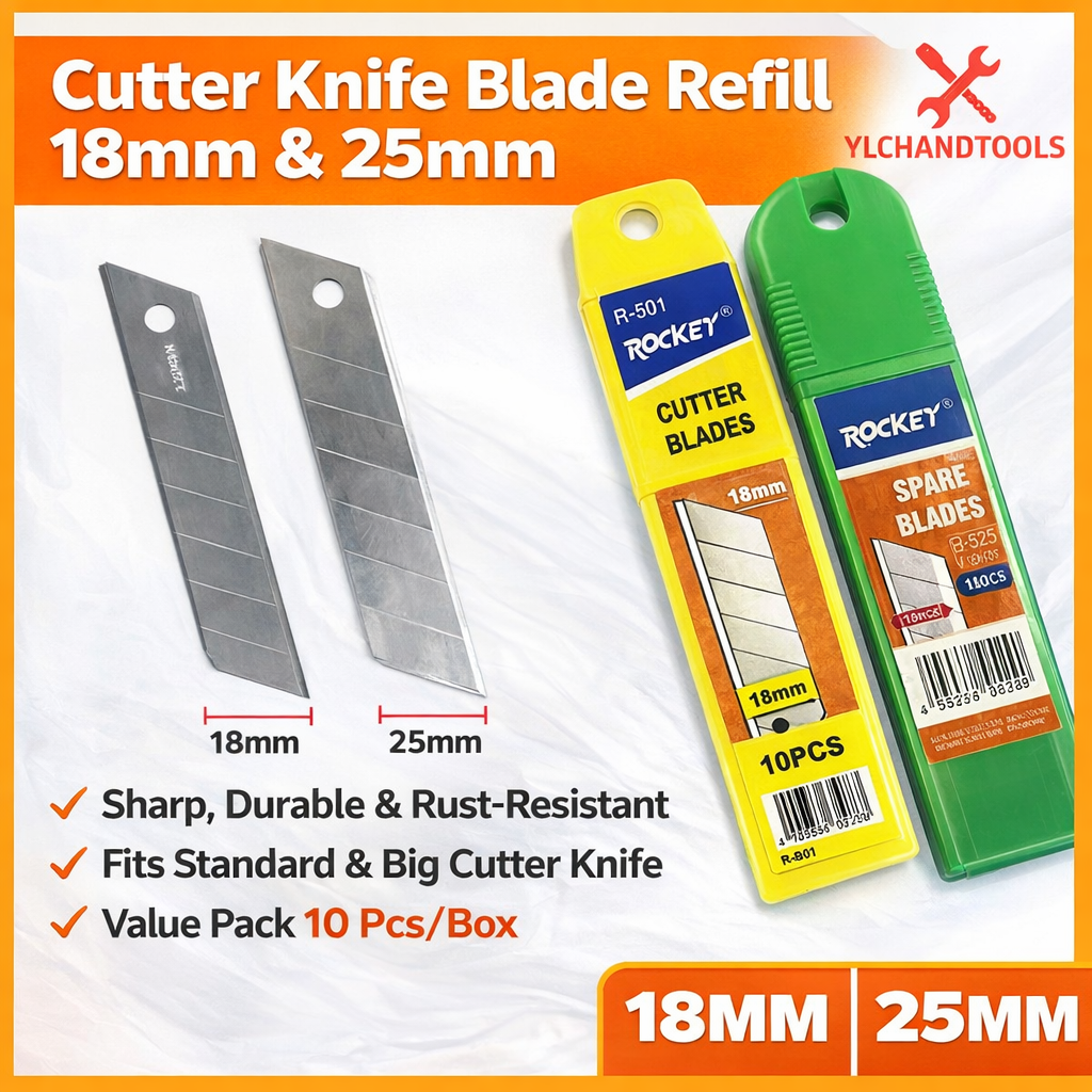 Cutter knife blade refills on display