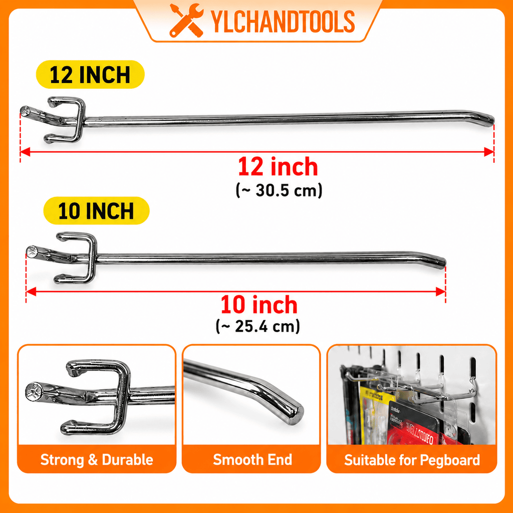 Chrome Pegboard Hooks_ 10 and 12 Inch Lengths (1)