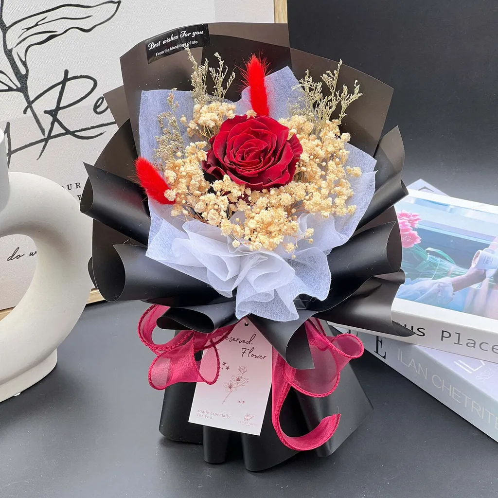 true-sentiment-preserved-flower-bouquet-valentine-preserved-flower-1-stalk-red-2
