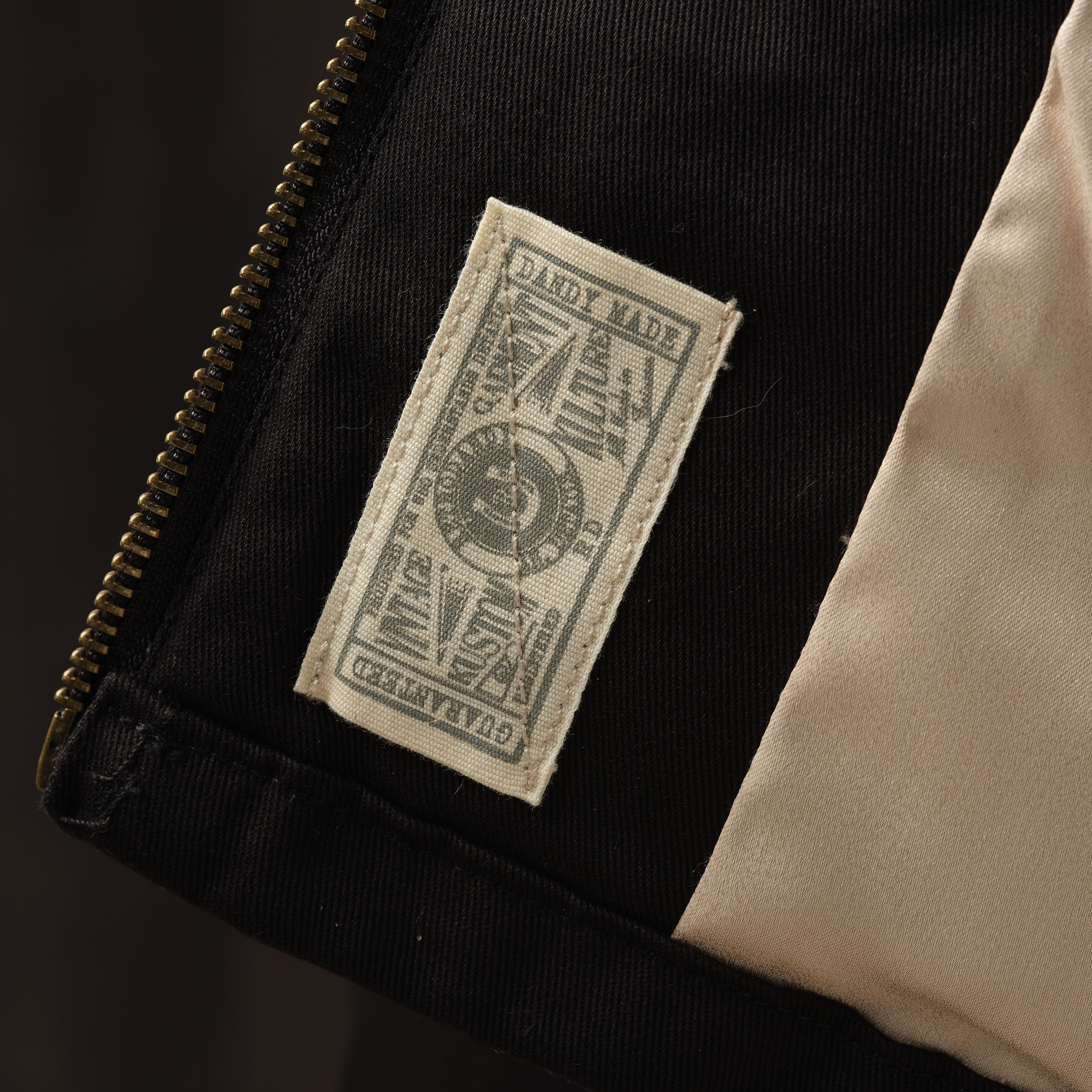 Retrodandy Bomber Wolf Club Jacket Black-18