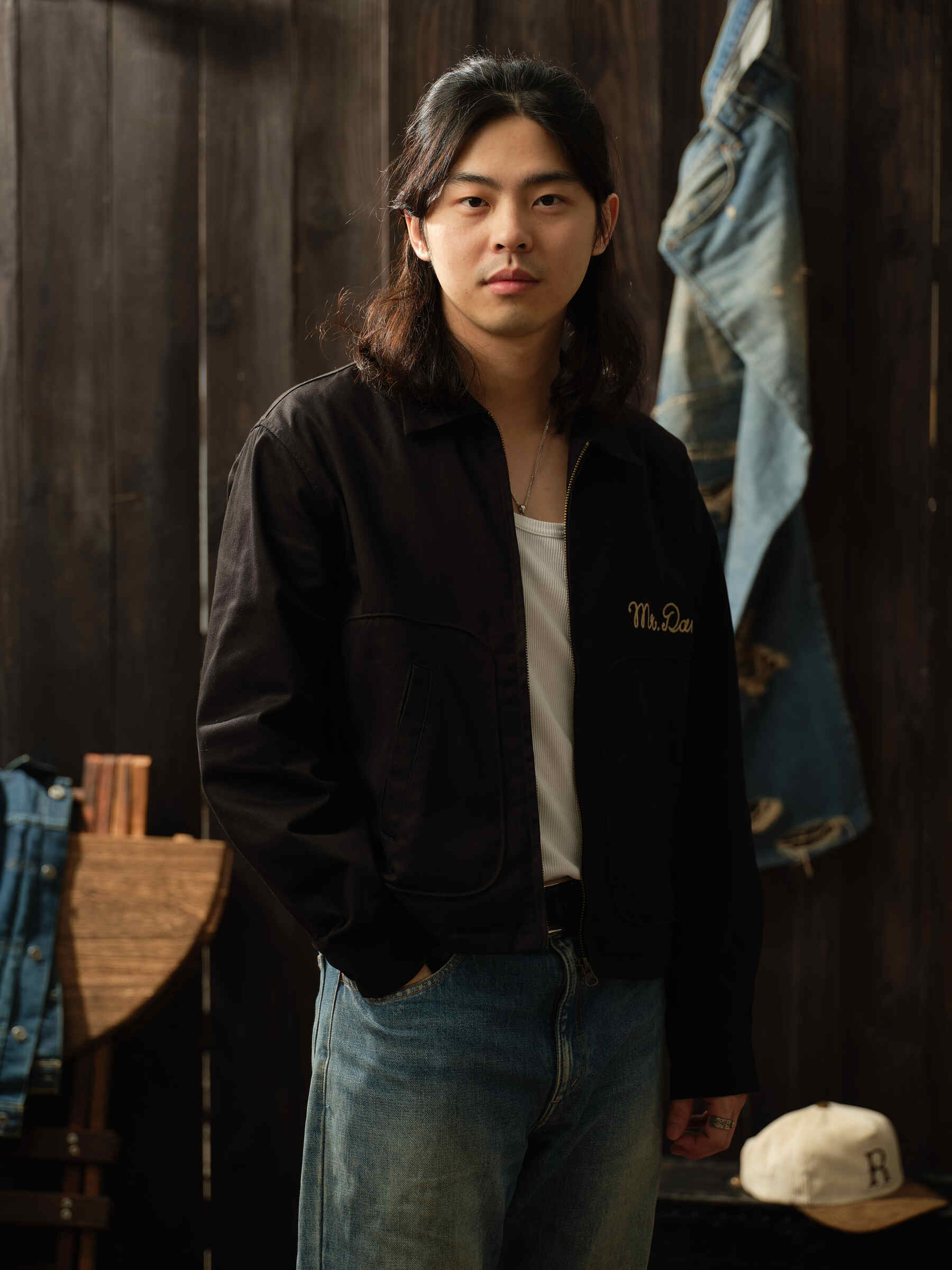 Retrodandy Bomber Wolf Club Jacket Black-1