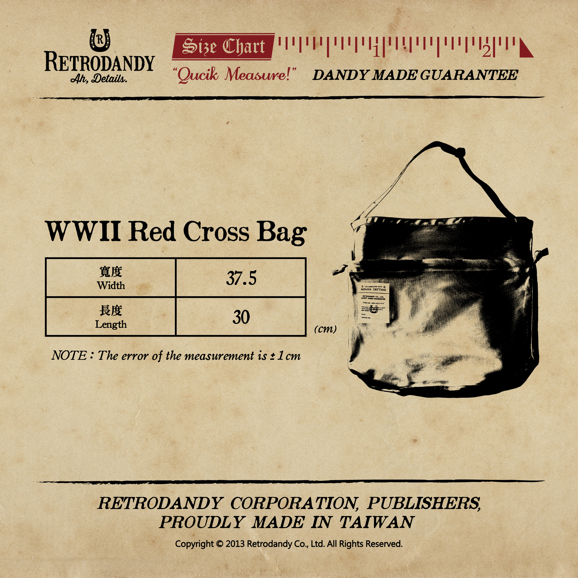 Size Chart-WWIIResCrossBag