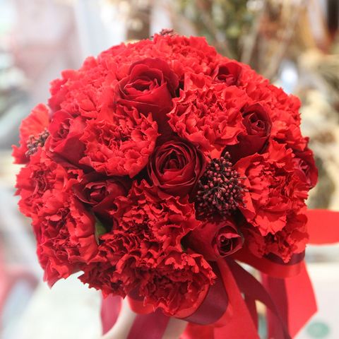紅色系捧花