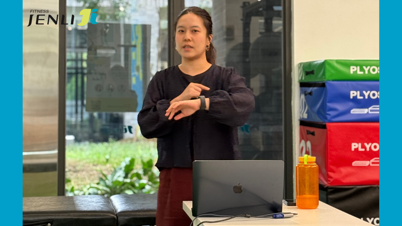 Kris 替 JENLI Fitness 勁立學員分享水與營養講座
