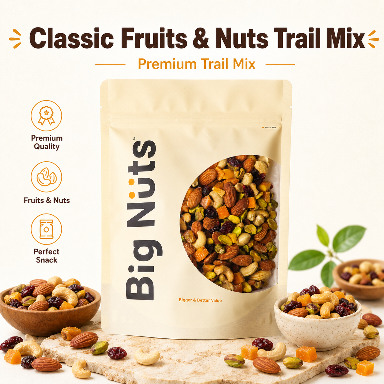Classic Fruits and Nuts Trail Mix