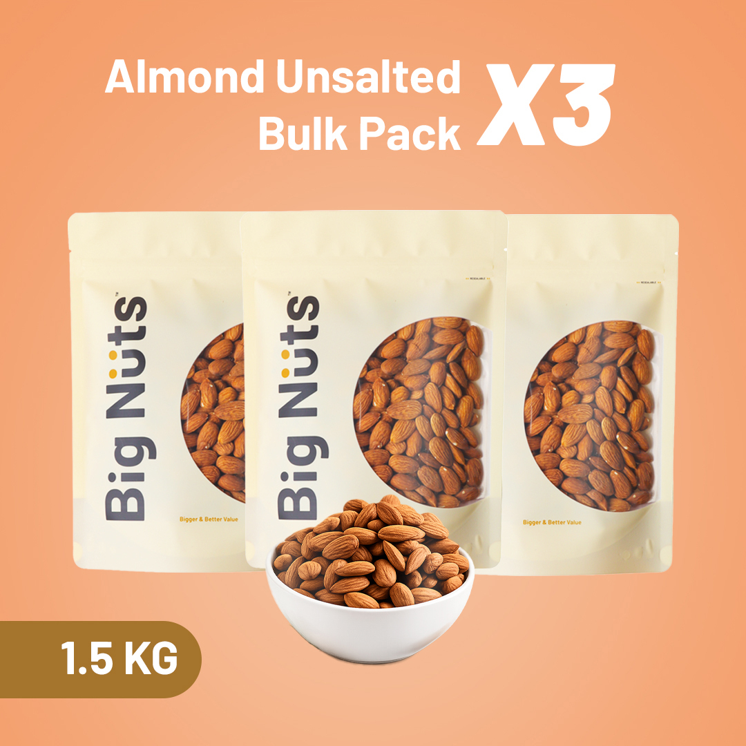 Almond Unsalted Bulk Pack x3