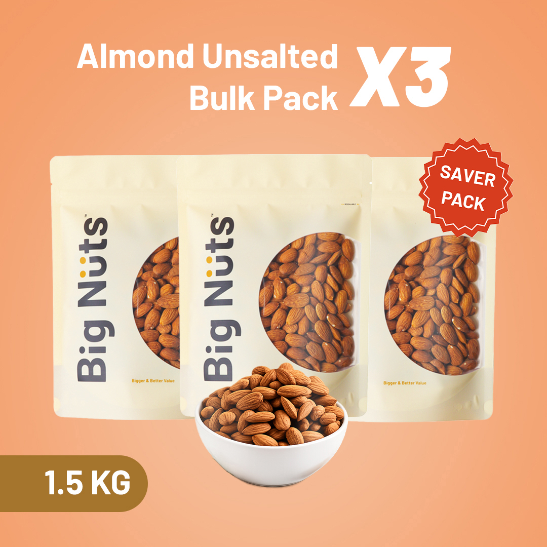 Almond Unsalted Bulk Pack x3