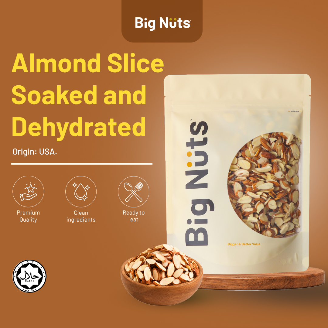 Almond Slice Soaked and Dehydrated