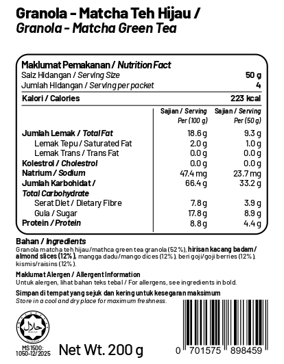 Granola - Matcha Green Tea 200g_page-0001