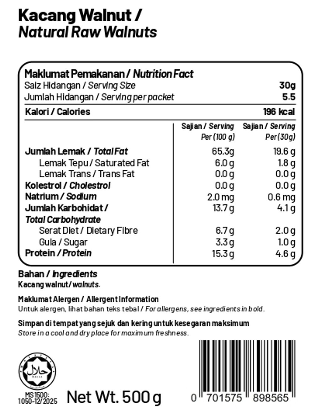 Natural Raw Walnuts 500g_page-0001