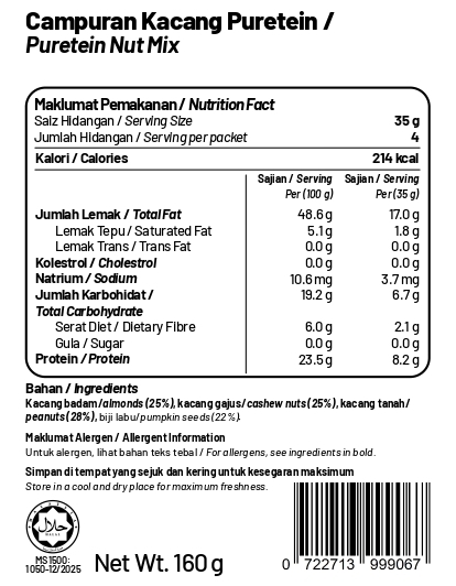 Puretein Nut Mix 160g_page-0001