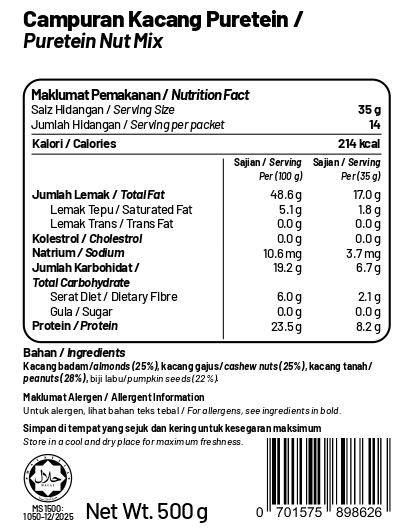 Puretein Nut Mix 500g_page-0001