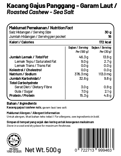 Roasted Cashew - Sea Salt 500g_page-0001