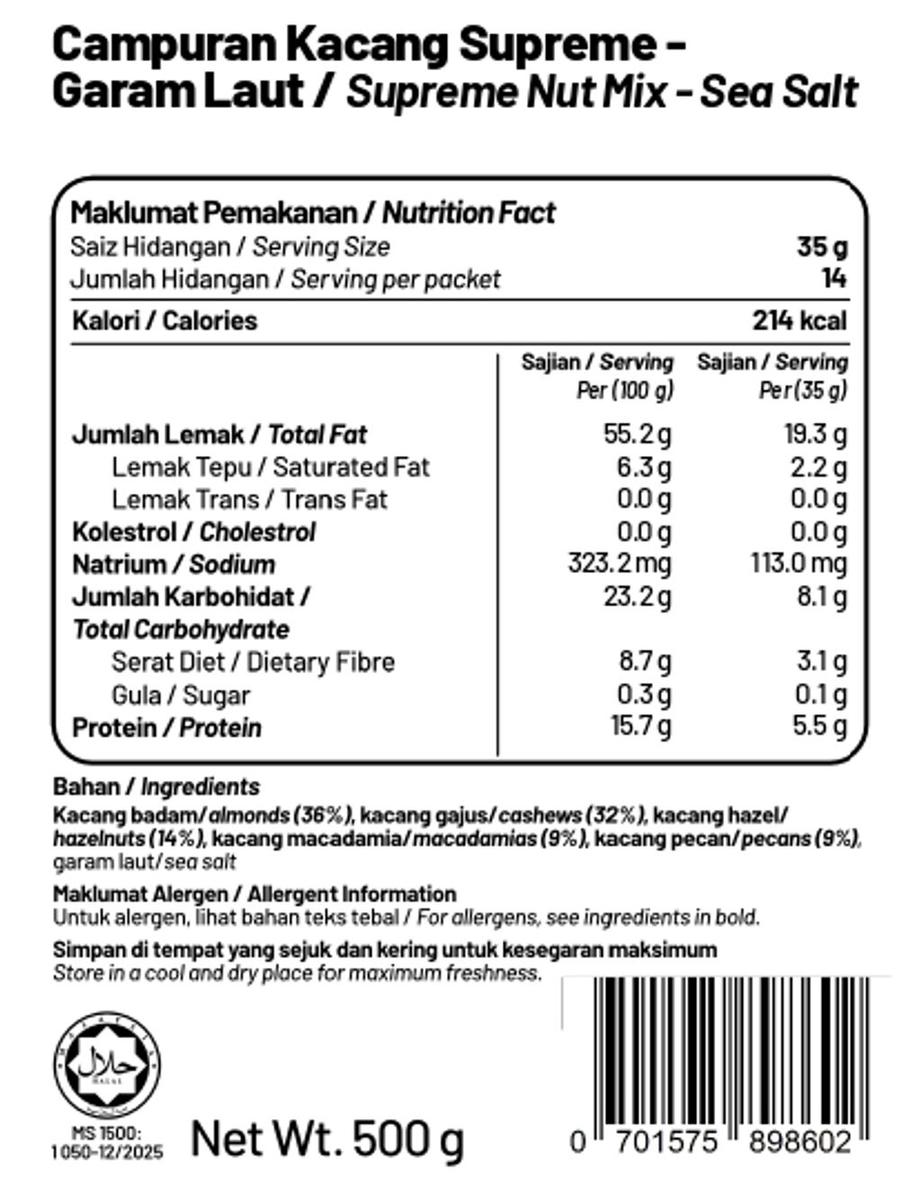 Supreme Nut Mix - Sea Salt 500g_page-0001