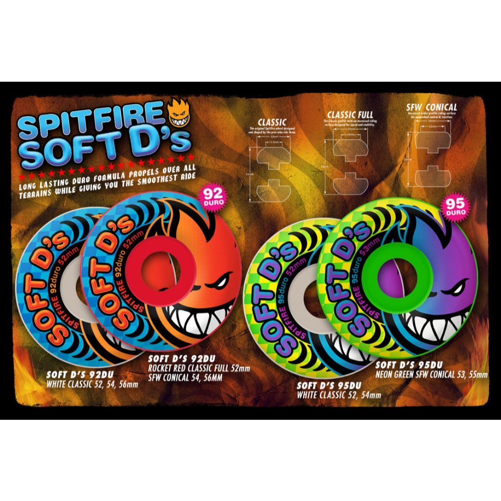 スケートボード Vintage SPITFIRE TRIPPERS 95A 59mm Vintage Spitfire