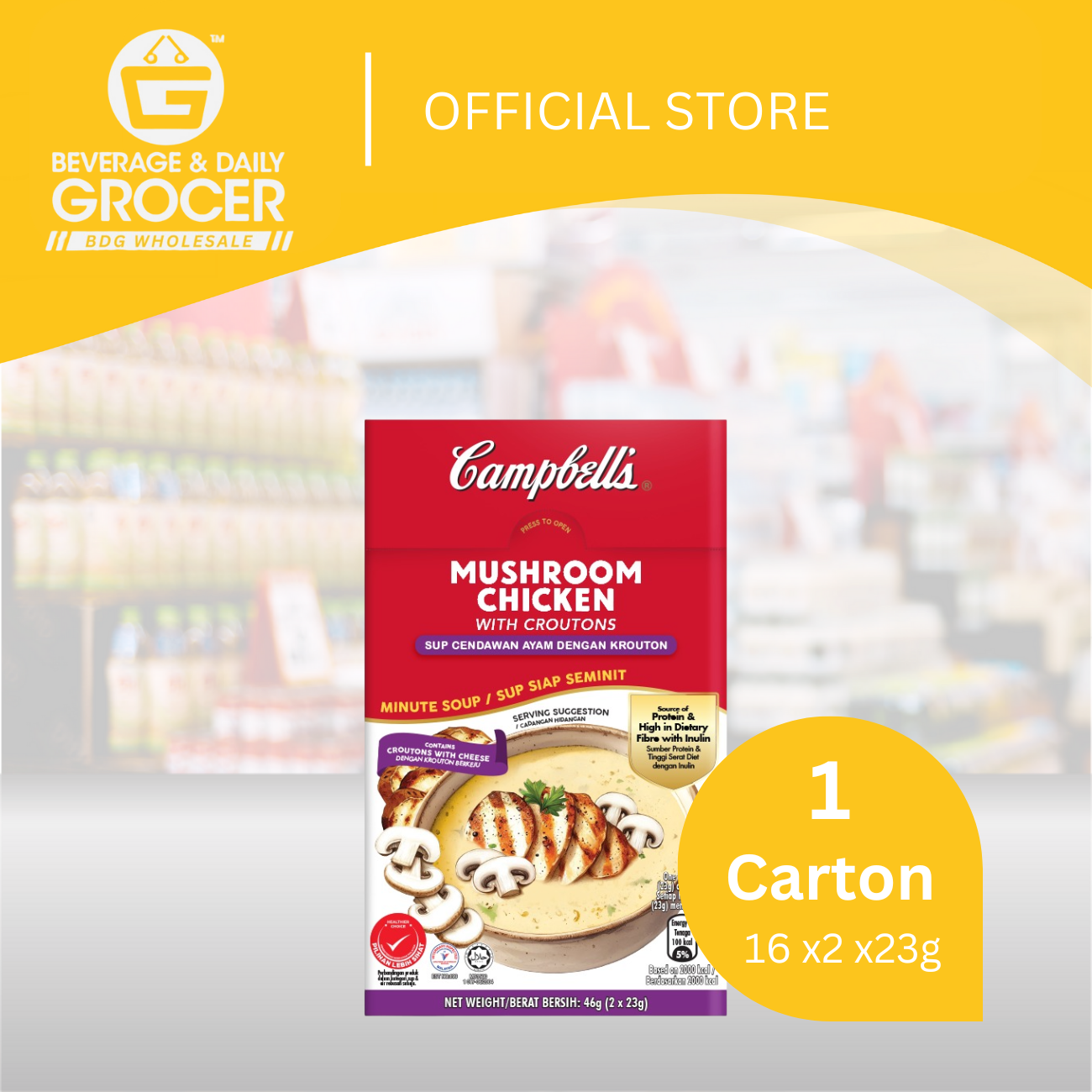 mushroom chicken crou 1 carton
