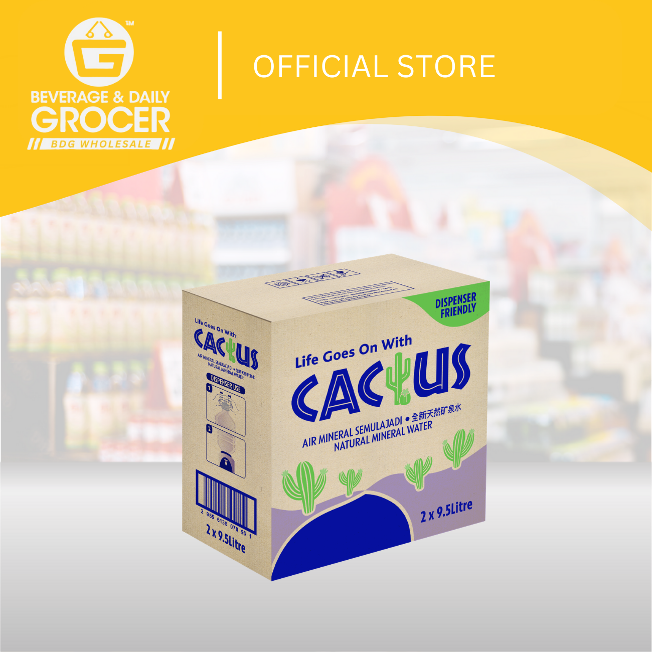 BDGW 2 x 9.5Lit Cactus Mineral Water 1