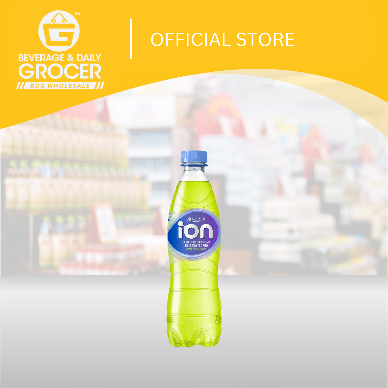 BDGW 0.5L x 24 Spritzer ION Carbonated Isotonic Electrolyte Drink- Lime 2