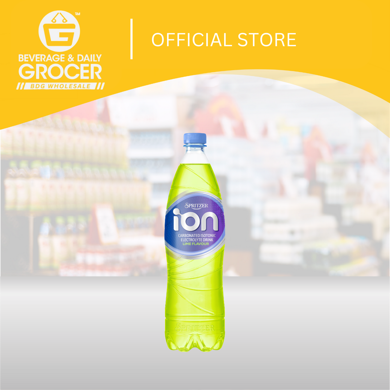 BDGW 1.5L x 24 Spritzer ION Carbonated Isotonic Electrolyte Drink- Lime 2