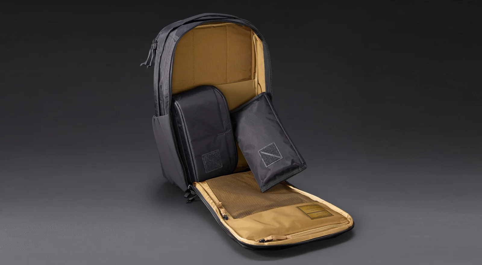 CIVIC 旅行包 X-Pac 黑色和狼棕色 CTB26 CTB20 - 狼棕色內襯