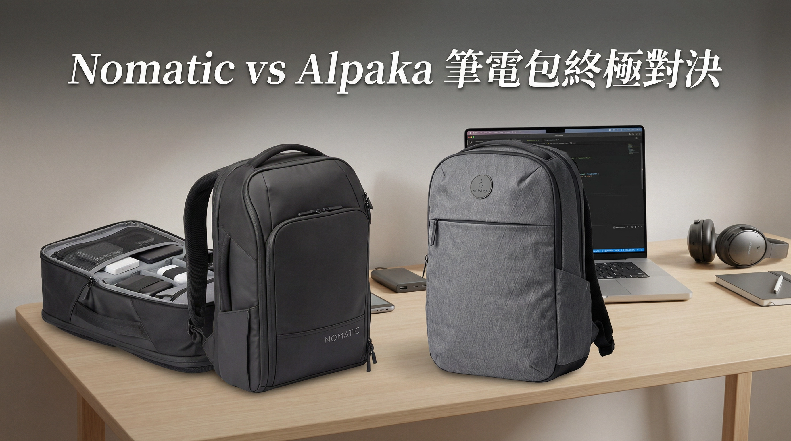 【深度評測】2026 數位游牧族必備：Nomatic 與 Alpaka 筆電包終極對決