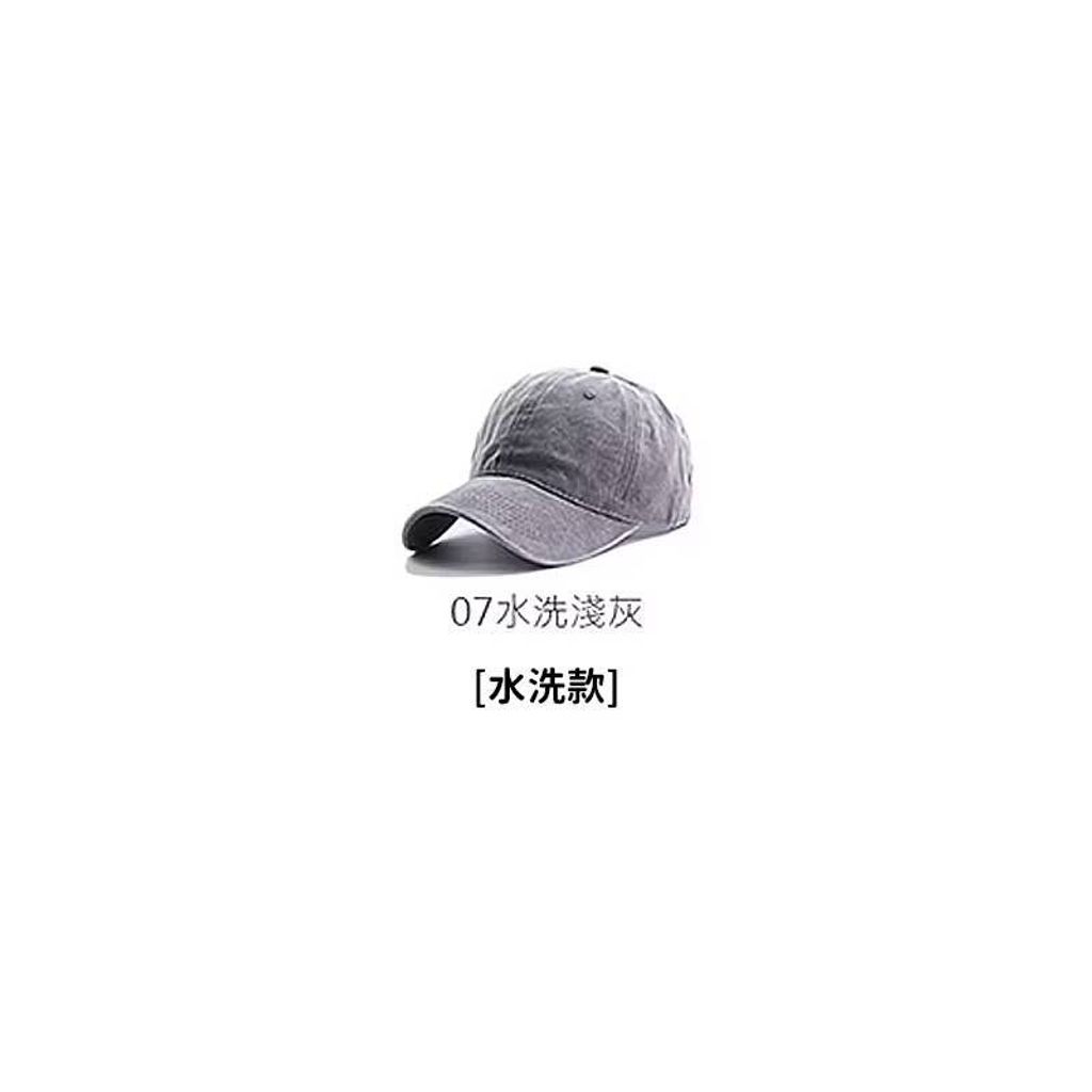2款19色 水洗棒球帽 素面老帽 休閒鴨舌帽 時尚遮陽 水洗棉 老帽 基本款 棒球帽 穿搭 防曬 復古11