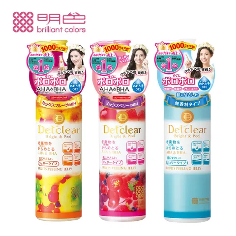 明色 Detclear系列 煥膚角質凝露(180ml) 無香_綜合水果_莓果 3款任選 12瓶_箱-