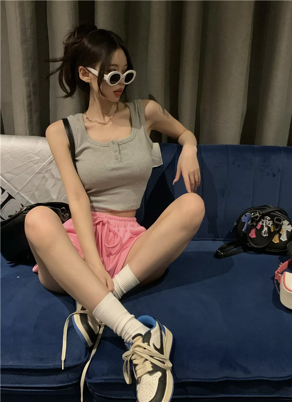 MCTLS104夏季辣妹短款吊帶背心3