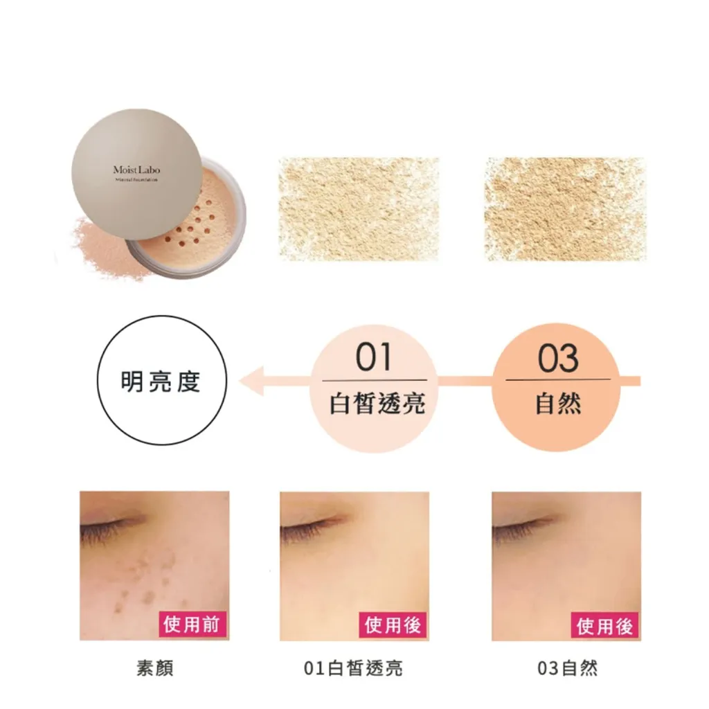 明色 MOIST LABO系列 礦物BB散粉SPF50 PA++++ (55g) 白皙透亮_自然 2款任選 6盒_箱-10