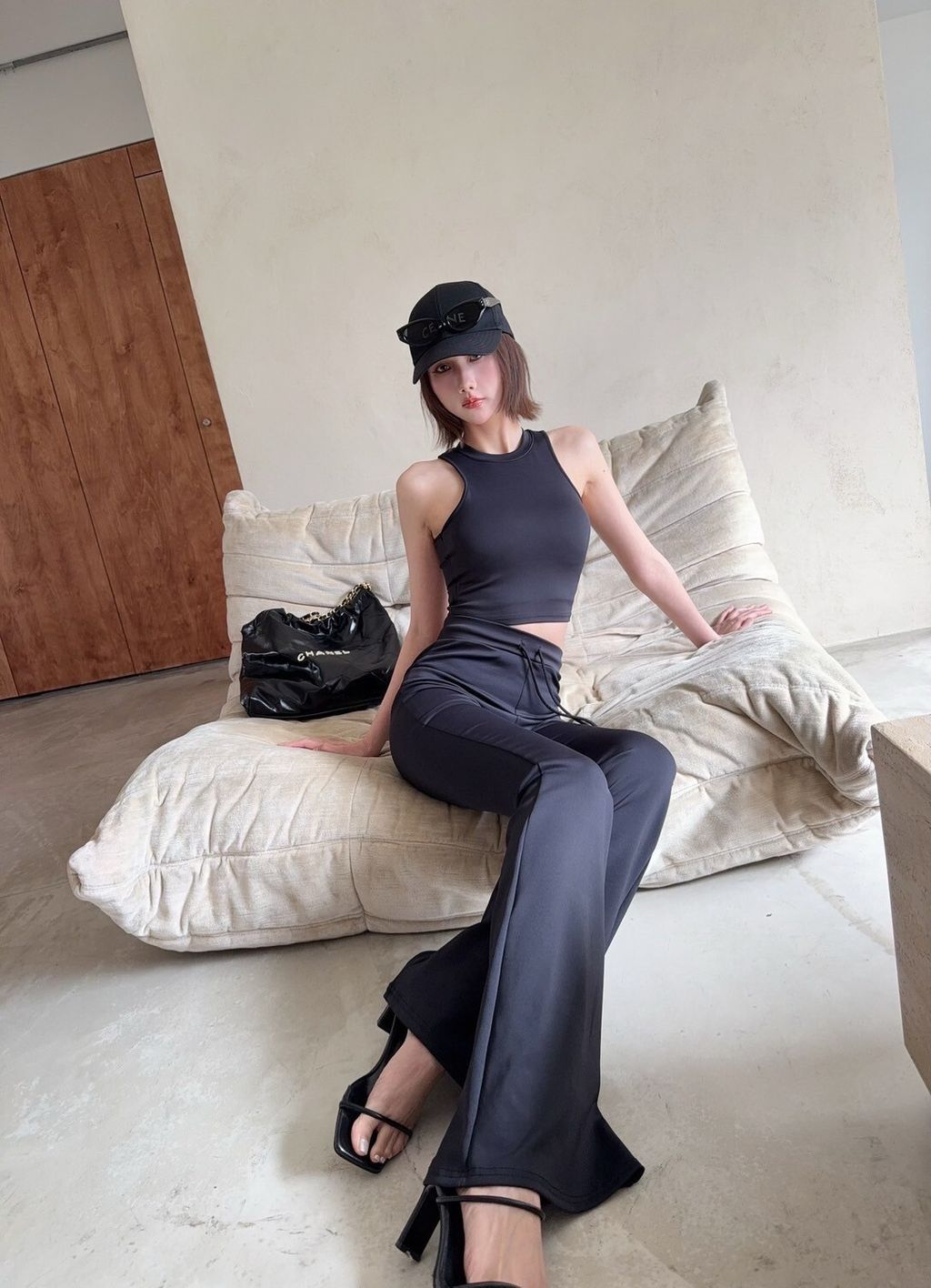 #9631-32 休閒瑜珈背心+長褲套裝 (2)