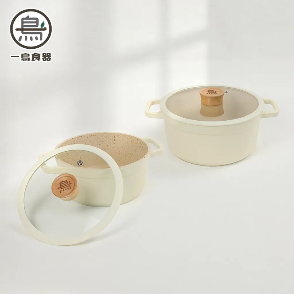 一鳥 日式品味雙耳湯鍋(含蓋) 24cm 2組_箱-10