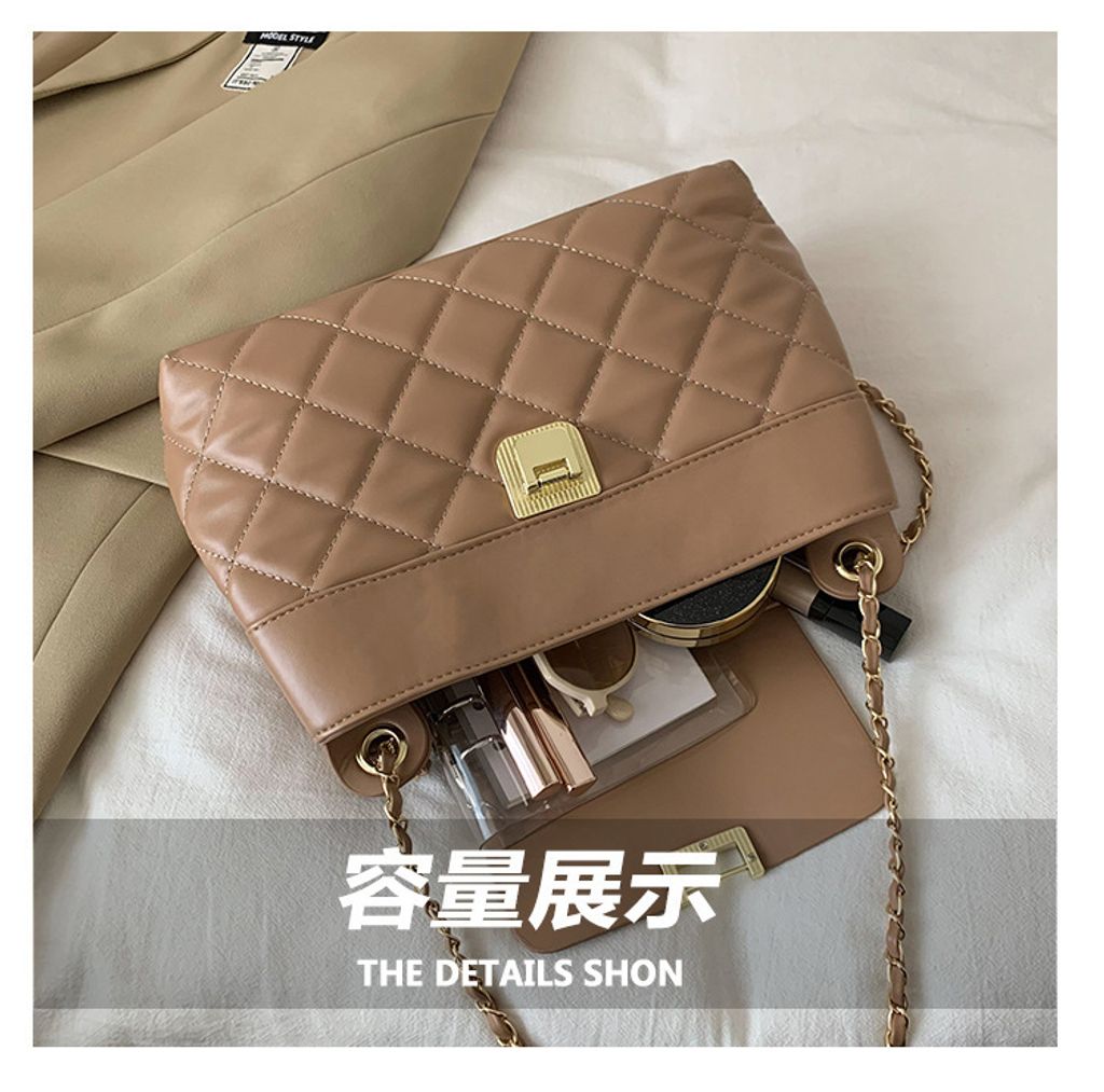 MCPA21142韓系小香風菱格鏈條單肩斜背包11