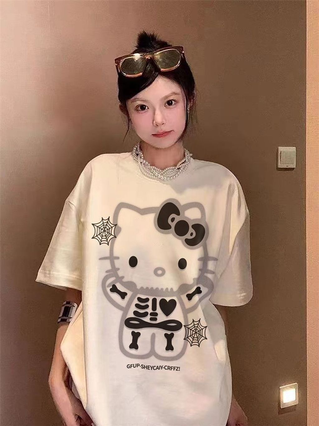 M00-3632胖MM大碼卡通印花短袖T恤2