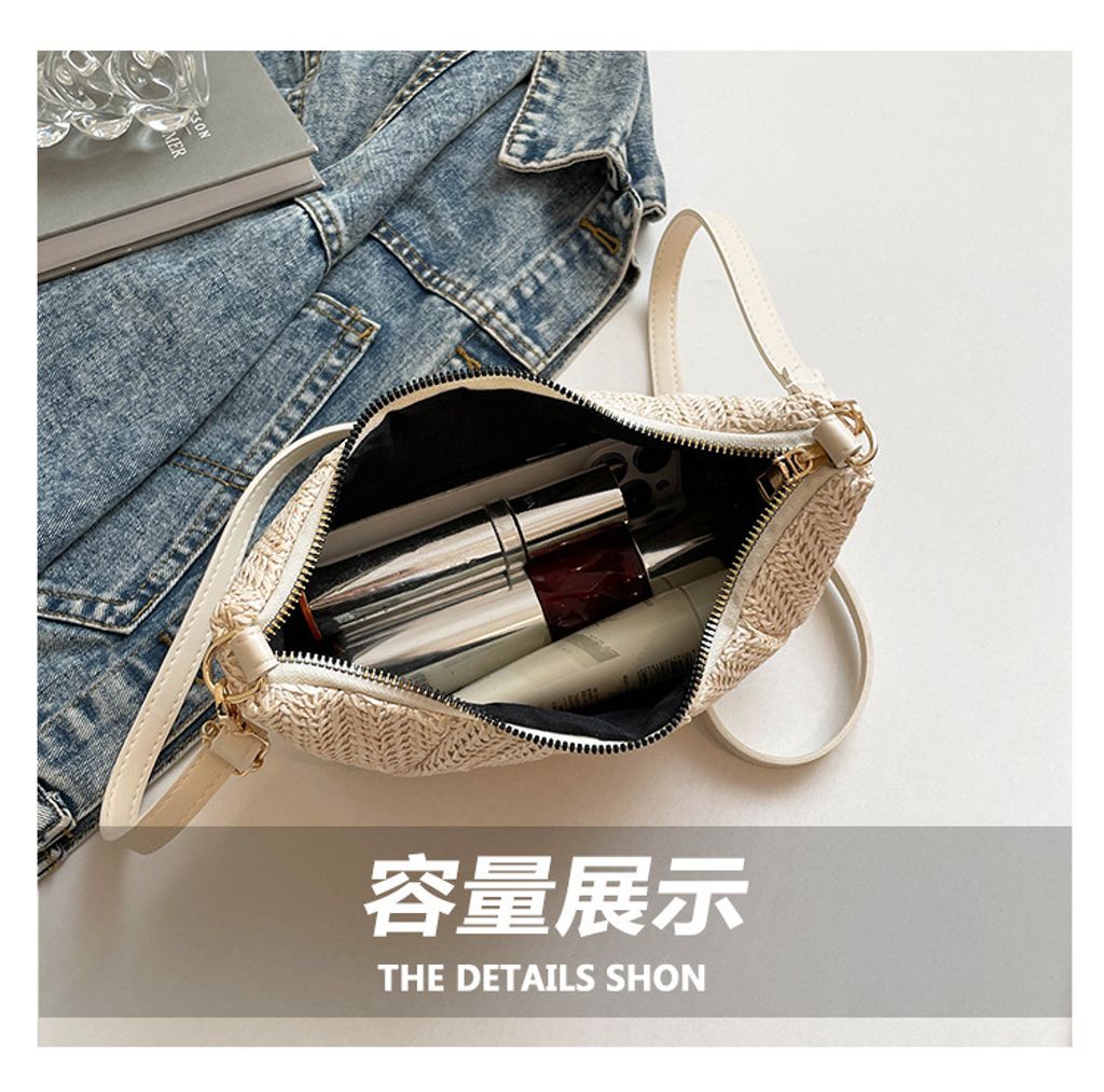 MCPA8150韓系蝴蝶結編織單肩斜背餃子包6