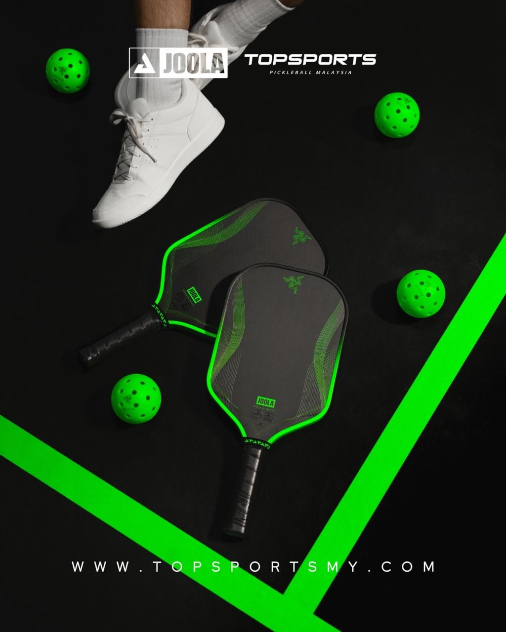 The Razer × JOOLA Perseus Pro IV 16mm and our 802C custom pickleballs bring speed, control, and  (3)