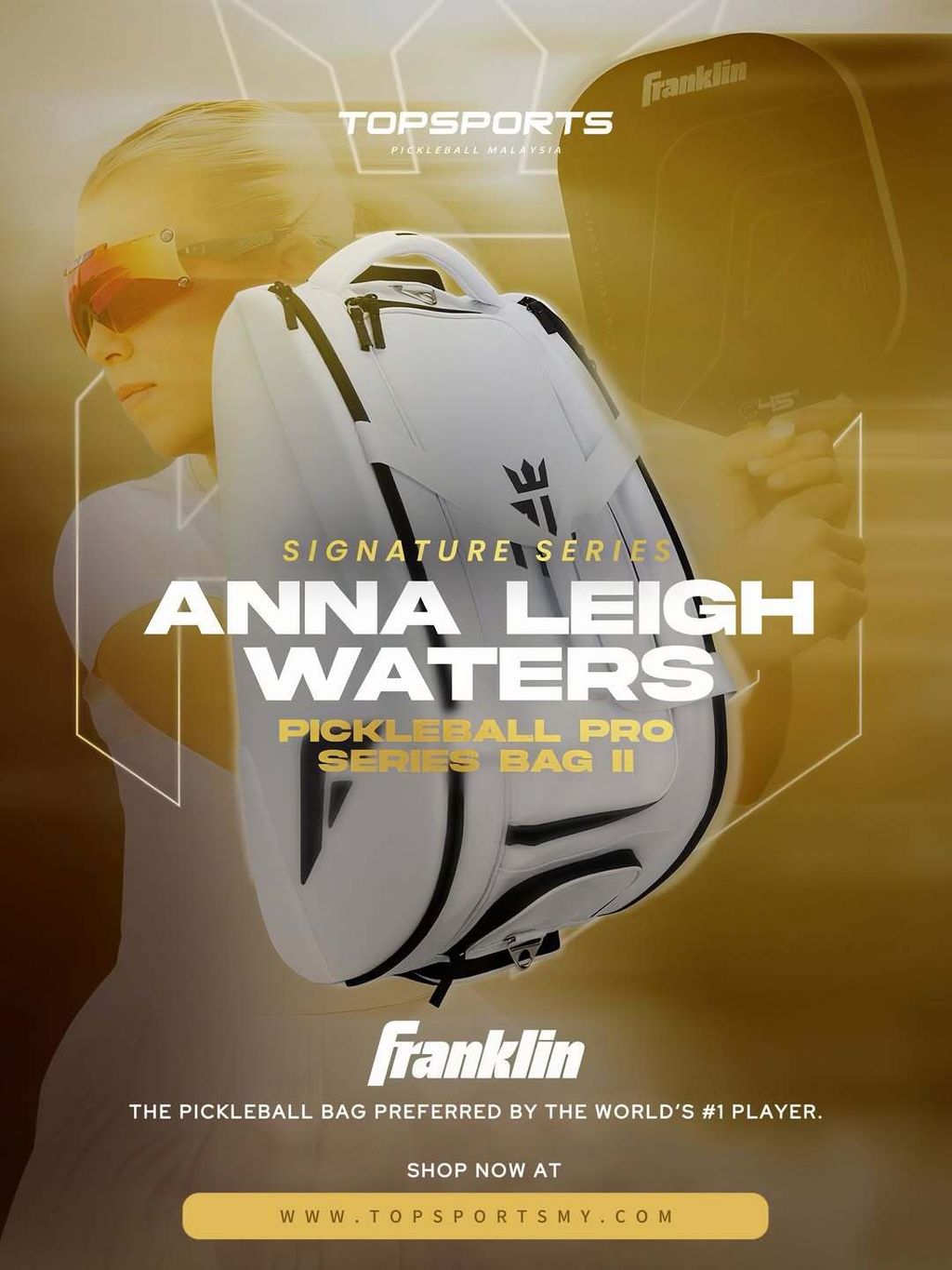 🏆The Pro Series Pickleball Bag IIPreferred by the world’s #1 player Anna Leigh WatersPremium bu