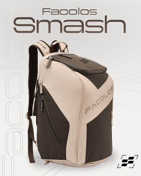 Court-ready. Zero clutter. 🎯FACOLOS SMASH Backpack keeps your paddle protected,shoes separated,