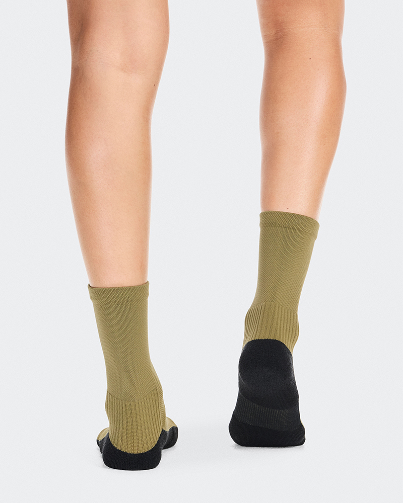 U TRAIL SOCK HIGH 2P OLIVE ECLIPSE (3)