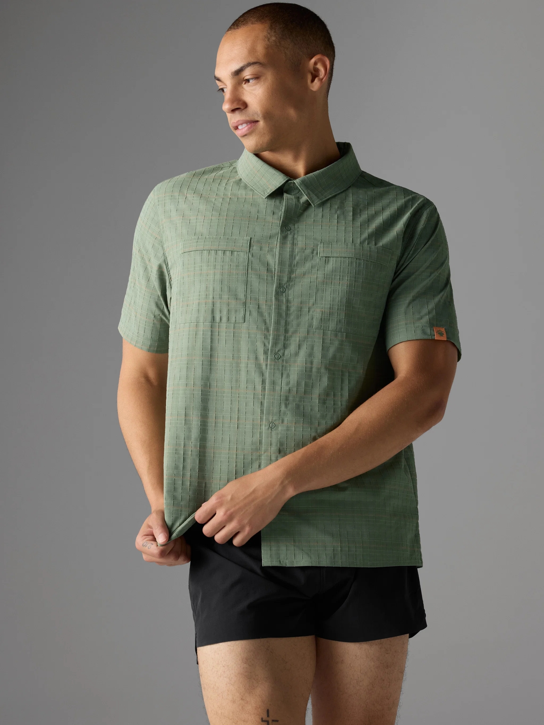 M HIGH COUNTY SS RELAXED SEA SPRAY PLAID (1)
